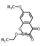structure of CAS# 6592-19-4, Ethyl (2,4-Dimethoxyphenyl)(Oxo)Acetate;Ethyl 2,4-dimethoxybenzoylformate;MFCD09801404