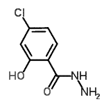 structure of CAS# 65920-15-2, 4-Chloro-2-hydroxybenzohydrazide;4-chloro-2-hydroxybenzohydrazide;MFCD03423143