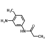 structure of CAS# 65999-78-2, N-(3-Amino-4-methylphenyl)propanamide;MFCD09943867;N-(3-amino-4-methylphenyl)propanamide;N-(3-amino-4-methylphenyl)propionamide