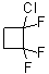 structure of CAS# 661-71-2, 1-Chloro-1,2,2-Trifluorocyclobutane;1-Chloro-1,2,2-Trifluoro-Cyclobutane;1-Ctfcb;Cyclobutane, 1-Chloro-1,2,2-Trifluoro-
