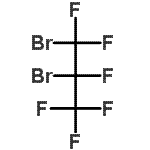 structure of CAS# 661-82-5, 1,2-Dibromo-1,1,2,3,3,3-Hexafluoropropane;(±)-1,2-Dibromohexafluoropropane;1,2-dibromo-1,1,2,3,3,3-hexafluoro-propan;1,2-Dibromohexafluoropropane