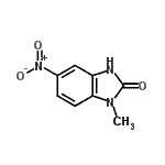 structure of CAS# 66108-85-8, 1-Methyl-5-nitro-1,3-dihydro-2H-benzimidazol-2-one;1-Methyl-5-nitro-1H-benzimidazol-2-ol;1-Methyl-5-nitro-1H-benzimidazol-2-ol #;1-methyl-5-nitro-1H-benzo[d]imidazol-2(3H)-one