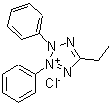结构式 CAS# 66138-05-4, 5-乙基-2,3-二苯基-2H-四唑-3-鎓氯化物