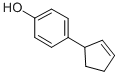 structure of CAS# 6627-84-5, 4-Cyclopent-2-En-1-Ylphenol;4-(2-Cyclopenten-1-Yl)Phenol;Phenol, 4-(2-Cyclopenten-1-Yl)-;Sk7190000