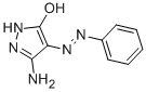 structure of CAS# 6627-93-6, 3-Amino-5-Hydroxy-4-Phenylazopyrazole;5-Amino-4-(N'-Phenylhydrazino)Pyrazol-3-One;5-Amino-4-(N'-Phenylhydrazino)-3-Pyrazolone;Zinc04533442