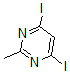 结构式 CAS# 66298-49-5, 4,6-二碘-2-甲基-嘧啶