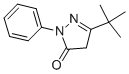 structure of CAS# 6631-89-6, 3-Tert-Butyl-1-Phenyl-2-Pyrazolin-5-One;Nsc57945;3-Tert-Butyl-1-Phenyl-2-Pyrazolin-5-One;St5109109