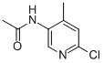 结构式 CAS# 6635-92-3, N-(6-氯-4-甲基-吡啶-3-基)乙酰胺