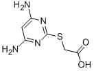 结构式 CAS# 6638-40-0, (4,6-二氨基-嘧啶-2-基巯基)-乙酸
