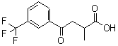 结构式 CAS# 66549-17-5, alpha-甲基-gamma-氧代-3-(三氟甲基)-苯丁酸
