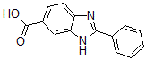 结构式 CAS# 66630-70-4, 2-苯基-1H-苯并咪唑-6-羧酸