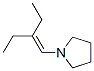 structure of CAS# 66685-15-2, 1-(2-Ethyl-1-Butenyl)Pyrrolidine;Brn 1422930;Pyrrolidine, 1-(2-Ethyl-1-Butenyl)-;1-(2-Ethyl-1-Butenyl)-Pyrrolidine