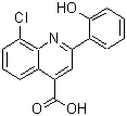 结构式 CAS# 667412-65-9, 8-氯-2-(2-羟基苯基)-4-喹啉羧酸