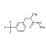 结构式 CAS# 667413-01-6, 2-[3-(三氟甲基)苯氧基]丙酰肼