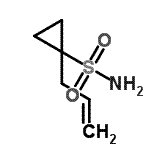 structure of CAS# 669008-28-0, 1-Allylcyclopropanesulfonamide;1-allylcyclopropane-1-sulfonamide