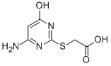 结构式 CAS# 66902-63-4, (4-氨基-6-羟基-嘧啶-2-基硫基)-乙酸