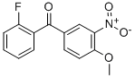 结构式 CAS# 66938-39-4, (2-氟苯基)(4-甲氧基-3-硝基苯基)甲酮