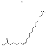 结构式 CAS# 6697-77-4, 顺式-6-十八碳烯酸钠盐