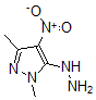 structure of CAS# 66971-55-9, 5-Hydrazinyl-1,3-Dimethyl-4-Nitro-1H-Pyrazole;5-HYDRAZINO-1,3-DIMETHYL-4-NITRO-1H-PYRAZOLE;1,3-DIMETHYL-4-NITROPYRAZOLE-5-HYDRAZINE