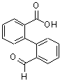 结构式 CAS# 6720-26-9, 2'-甲酰基-[1,1'-联苯]-2-羧酸