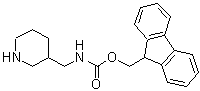 structure of CAS# 672310-14-4, 9H-Fluoren-9-ylmethyl (3-piperidinylmethyl)carbamate;3-(N-Fmoc-aminomethyl)piperidine;3-N-Fmoc-aminomethyl piperidine;3-N-Fmoc-Aminomethylpiperidine