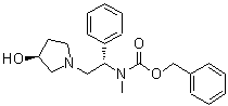 structure of CAS# 672310-23-5, Benzyl {(1S)-2-[(3S)-3-hydroxy-1-pyrrolidinyl]-1-phenylethyl}methylcarbamate;(2'S,3S)-[2-(3-Hydroxy-pyrrolidin-1-yl)-1-phenyl-;(2S,3'S)-<wbr>[2-(3-Hyd<wbr>roxy-pyrr<wbr>olidin-1-<wbr>yl)-1-phe<wbr>nyl-ethyl<wbr>]-methyl-<wbr>carbamic <wbr>acid benz<wbr>yl ester;(2'S,3S)-<wbr>[2-(3-Hyd<wbr>roxy-pyrr<wbr>olidin-1-<wbr>yl)-1-phe<wbr>nyl-ethyl<wbr>]-methyl-<wbr>carbamic <wbr>acid benz<wbr>yl ester