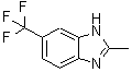 结构式 CAS# 6742-82-1, 2-甲基-6-(三氟甲基)-1H-苯并咪唑