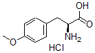 结构式 CAS# 67423-44-3, O-甲基-L-酪氨酸盐酸盐