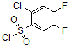 structure of CAS# 67475-58-5, 2-Chloro-4,5-Difluorobenzen Sulphonyl Chloride;Benzenesulfonyl Chloride, 2-Chloro-4,5-Difluoro- (9CI);2-Chloro-4,5-Difluorobenzenesulphonyl Chloride 97%;2-Chloro-4,5-Difluorobenzenesulphonylchloride97%