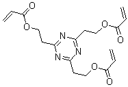 结构式 CAS# 67893-00-9, 1,1',1''-(1,3,5-三嗪-2,4,6-三基三-2,1-乙二基) 2-丙烯酸酯