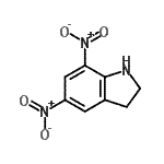 structure of CAS# 67932-53-0, 5,7-Dinitroindoline;5,7-dinitro-2,3-dihydro-1H-indole