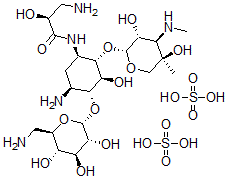 structure of CAS# 68000-78-2, Isepamicinsulfate;(2S)-3-Amino-N-[(1R,2S,3S,4R,5S)-5-Amino-4-[(2R,3R,4S,5S,6R)-6-(Aminomethyl)-3,4,5-Trihydroxy-Tetrahydropyran-2-Yl]Oxy-2-[(2R,3R,4R,5R)-3,5-Dihydroxy-5-Methyl-4-Methylamino-Tetrahydropyran-2-Yl]Oxy-3-Hydroxy-Cyclohexyl]-2-Hydroxy-Propanamide;Sulfuric Acid;(2S)-3-Amino-N-[(1R,2S,3S,4R,5S)-5-Amino-4-[[(2R,3R,4S,5S,6R)-6-(Aminomethyl)-3,4,5-Trihydroxy-2-Tetrahydropyranyl]Oxy]-2-[[(2R,3R,4R,5R)-3,5-Dihydroxy-5-Methyl-4-Methylamino-2-Tetrahydropyranyl]Oxy]-3-Hydroxycyclohexyl]-2-Hydroxypropanamide;Sulfuric Acid;(2S)-3-Amino-N-[(1R,2S,3S,4R,5S)-5-Amino-4-[(2R,3R,4S,5S,6R)-6-(Aminomethyl)-3,4,5-Trihydroxy-Tetrahydropyran-2-Yl]Oxy-2-[(2R,3R,4R,5R)-3,5-Dihydroxy-5-Methyl-4-Methylamino-Tetrahydropyran-2-Yl]Oxy-3-Hydroxy-Cyclohexyl]-2-Hydroxy-Propionamide;Sulfuric Acid