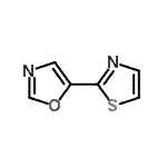 结构式 CAS# 681135-47-7, 5-(1,3-噻唑-2-基)-1,3-恶唑