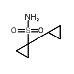 结构式 CAS# 681808-44-6, 1-(环丙基甲基)环丙烷-1-磺酰胺
