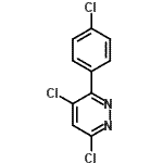 结构式 CAS# 68240-46-0, 4,6-二氯-3-(4-氯苯基)哒嗪