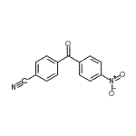structure of CAS# 68271-77-2, 4-(4-Nitrobenzoyl)benzonitrile;4-Cyano-4'-nitrobenzophenone;MFCD03841021