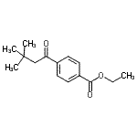 structure of CAS# 684271-10-1, Ethyl 4-(3,3-dimethylbutanoyl)benzoate;4'-Carboethoxy-3,3-dimethylbutyrophenone;MFCD03841085