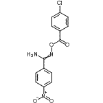structure of CAS# 68451-89-8, N'-[(4-Chlorobenzoyl)oxy]-4-nitrobenzenecarboximidamide;n'-(4-chlorobenzoyloxy)-4-nitrobenzimidamide;N'-[(4-chlorobenzoyl)oxy]-4-nitrobenzenecarboximidamide;ZINC04300062