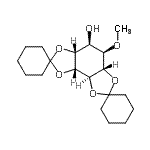 CAS 登录号：6848-53-9， (3A'r,4'S,5'R,5A,8A'r,8B'r)-5'-甲氧基六氢二螺[环己烷-1,2'-[1,3]二氧杂环戊并[4,5-e][1,3]苯并二氧戊环-7',1''-环己烷]-4'-醇