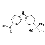 structure of CAS# 685862-13-9, 3-(2-Methyl-2-propanyl)-2,3,4,9-tetrahydro-1H-carbazole-6-carboxylic acid;3-(tert-b<wbr>utyl)-2,3<wbr>,4,9-tetr<wbr>ahydro-1H<wbr>-carbazol<wbr>e-6-carbo<wbr>xylic acid;3-tert-Bu<wbr>tyl-2,3,4<wbr>,9-tetrah<wbr>ydro-1H-c<wbr>arbazole-<wbr>6-carboxy<wbr>licacid;6-(tert-b<wbr>utyl)-5,6<wbr>,7,8,9-pe<wbr>ntahydro-<wbr>4aH-carba<wbr>zole-3-ca<wbr>rboxylic <wbr>acid