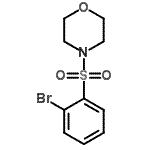 结构式 CAS# 688798-57-4, 4-[(2-溴苯基)磺酰基]吗啉