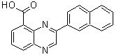 结构式 CAS# 688801-18-5, 3-(2-萘基)-5-喹喔啉羧酸