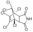 structure of CAS# 6889-41-4, 1,4,5,6,7,7-Hexachlorobicyclo(2.2.1)-5-Heptene-2,3-Dicarboximide;5-Norbornene-2,3-Dicarboximide, 1,4,5,6,7,7-Hexachloro-;Chlorendic Imide;Nsc22222