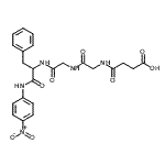 结构式 CAS# 68982-90-1, N-(3-羧基丙酰)甘氨酰甘氨酰-N-(4-硝基苯基)苯丙氨酰胺