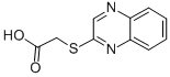 structure of CAS# 69001-90-7, 2-(2-Quinoxalinylsulfanyl)Acetic Acid;2-(2-Quinoxalinylthio)Acetate;2-(Quinoxalin-2-Ylthio)Acetate;2-Quinoxalin-2-Ylsulfanylethanoate