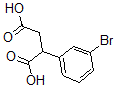 structure of CAS# 69006-89-9, 2-(3-Bromophenyl)-Butanedioic Acid;2-(3-BROMO-PHENYL)-SUCCINIC ACID;(3-BROMOPHENYL)SUCCINIC ACID