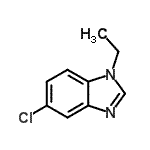 结构式 CAS# 69015-51-6, 5-氯-1-乙基-苯并咪唑
