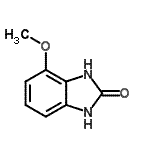 structure of CAS# 69053-51-6, 4-Methoxy-1,3-dihydro-2H-benzimidazol-2-one;1,3-dihydro-4-methoxy-2H-benzimidazol-2-one;4-methoxy-1H-benzo[d]imidazol-2(3H)-one
