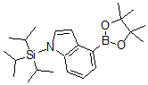 structure of CAS# 690632-17-8, 1-(Triisopropylsilyl)-1H-Indole-4-Boronic Acid Pinacol Ester;4-(4,4,5,5-Tetramethyl-1,3,2-Dioxaborolan-2-Yl)-1-Tris(Isopropylsilyl)-1H-Indole;4-(4,4,5,5-TETRAMETHYL-1,3,2-DIOXABOROLAN-2-YL)-1-(TRIISOPROPYLSILYL)-1H-INDOLE;4-(4,4,5,5-Tetramethyl-1,2,3-Dioxaborolan-2-Yl)-1-(Triisopropylsilyl)-1H-Indole