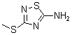 structure of CAS# 6913-13-9, 3-(Methylthio)-1,2,4-Thiadiazol-5-Amine;3-(Methylthio)-1,2,4-Thiadiazol-5-Amine;[3-(Methylthio)-1,2,4-Thiadiazol-5-Yl]Amine;3-Methylsulfanyl-[1,2,4]Thiadiazol-5-Ylamine